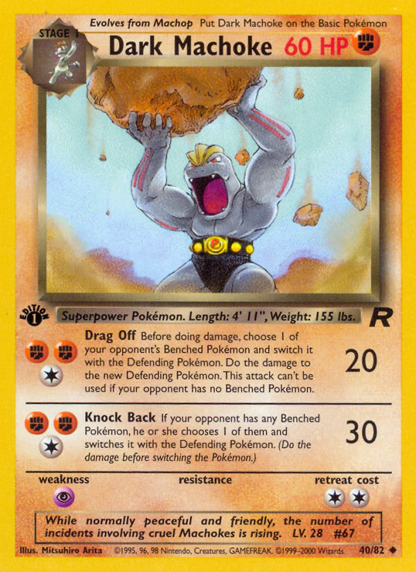 Dark Machoke - 40/82 - Team Rocket