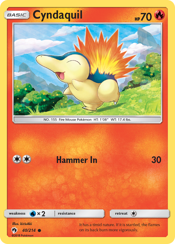 Cyndaquil - 040/214 - Lost Thunder