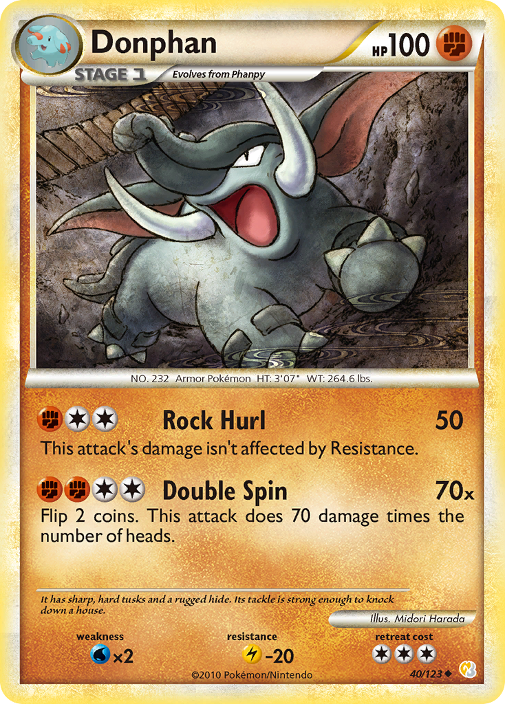 Donphan - 040/123 - HeartGold & SoulSilver