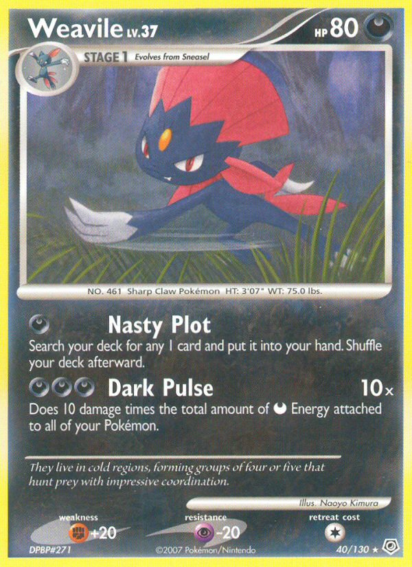 Weavile - 040/130 - Diamond & Pearl