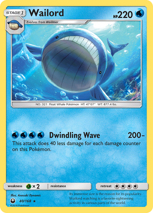 Wailord - 040/168 - Celestial Storm