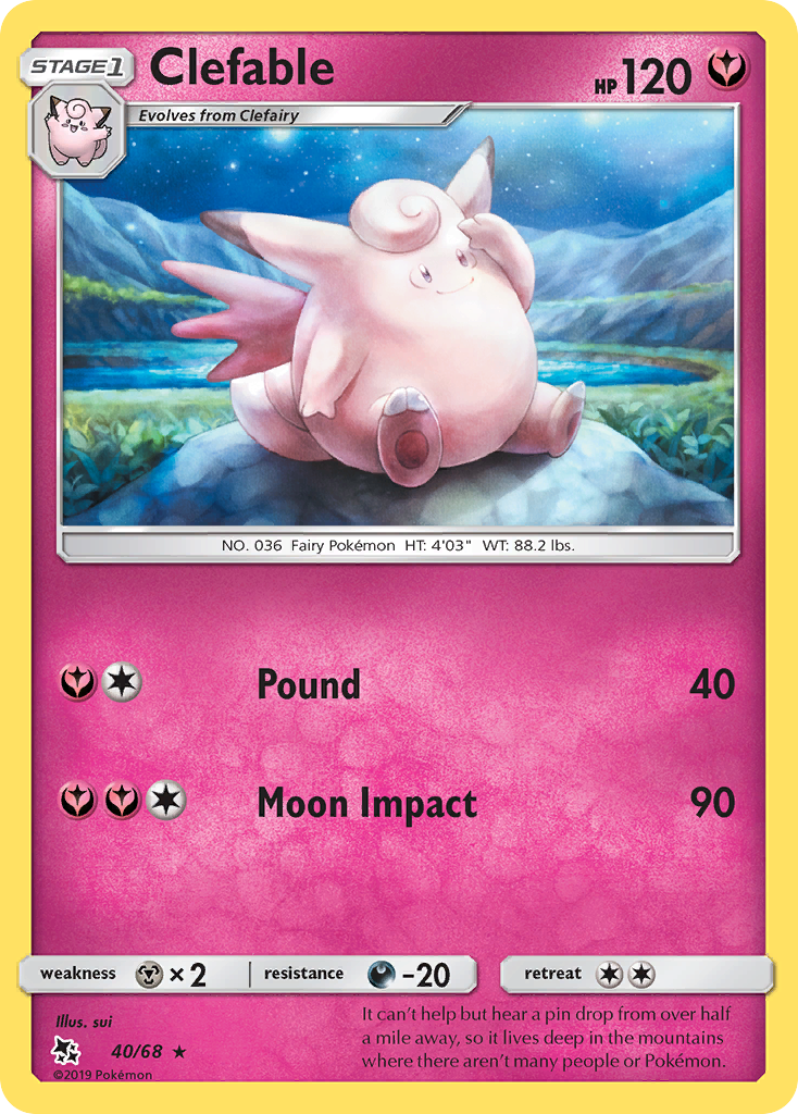 Clefable - 40/68 - Hidden Fates