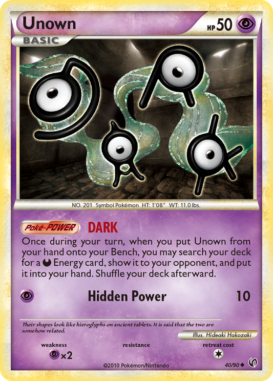 Unown - 40/90 - HS—Undaunted