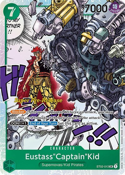 Eustass"Captain"Kid - ST02-013 - Super Rare - Super Pre-Release Starter Deck 2: Worst Generation