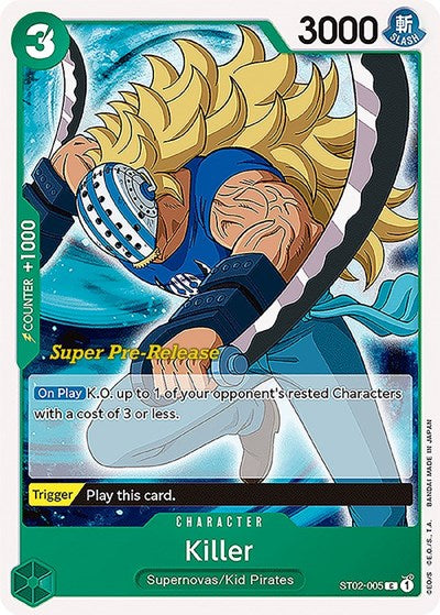 Killer - ST02-005 - Common - Super Pre-Release Starter Deck 2: Worst Generation