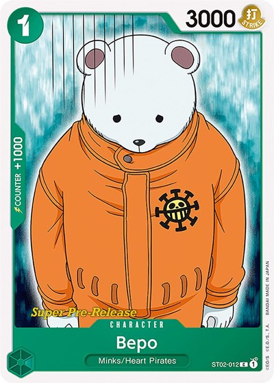 Bepo - ST02-012 - Common - Super Pre-Release Starter Deck 2: Worst Generation