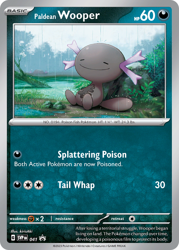 Paldean Wooper - 041/102 - Scarlet & Violet Black Star Promos