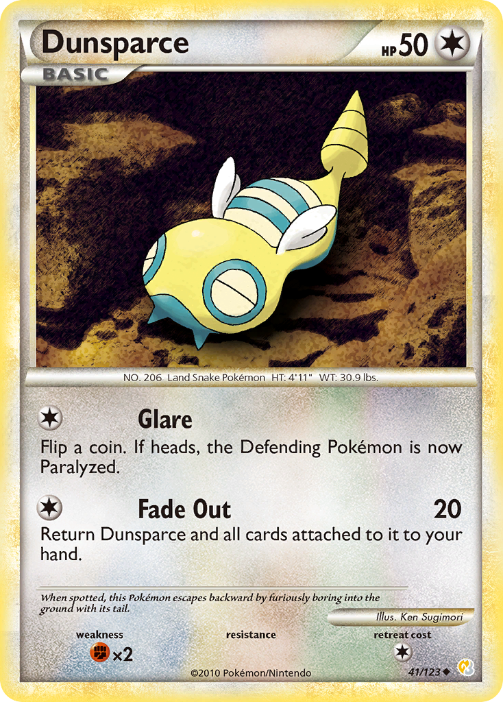 Dunsparce - 041/123 - HeartGold & SoulSilver