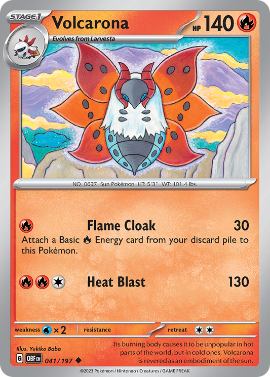 Volcarona - 041/197 - Obsidian Flames