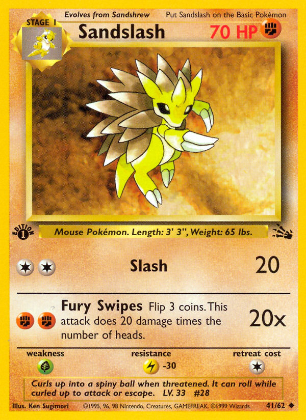 Sandslash - 41/62 - Fossil