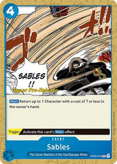 Sables - ST03-015 - Common - Super Pre-Release Starter Deck 3: The Seven Warlords of the Sea