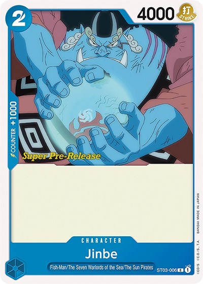 Jinbe - ST03-006 - Common - Super Pre-Release Starter Deck 3: The Seven Warlords of the Sea