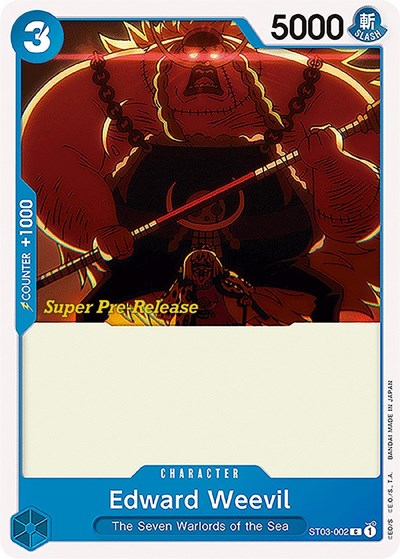 Edward Weevil - ST03-002 - Common - Super Pre-Release Starter Deck 3: The Seven Warlords of the Sea