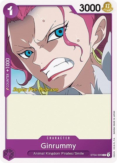 Ginrummy - ST04-009 - Common - Super Pre-Release Starter Deck 4: Animal Kingdom Pirates