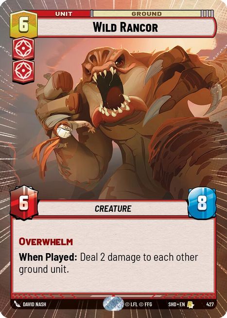 Wild Rancor - SHD - 427 - Rare - Hyperspace