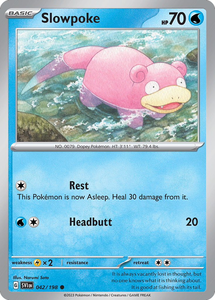 Slowpoke - 042/198 - Scarlet & Violet