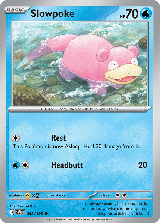 Slowpoke - 042/198 - Scarlet & Violet