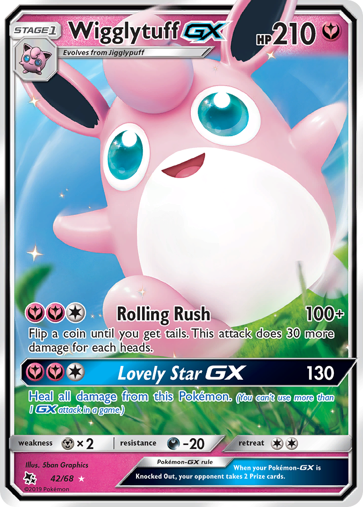 Wigglytuff-GX - 42/68 - Hidden Fates