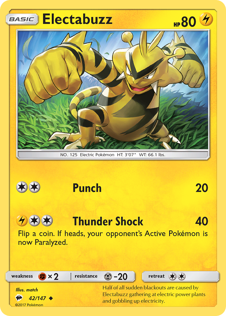 Electabuzz - 042/147 - Burning Shadows