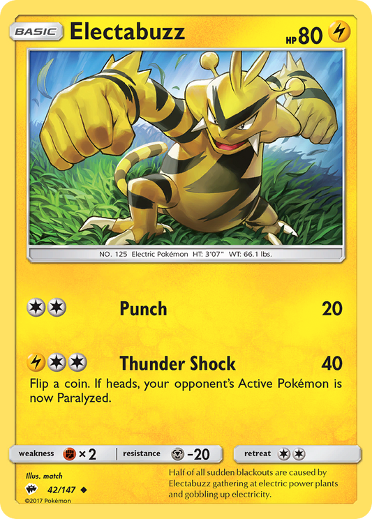 Electabuzz - 042/147 - Burning Shadows