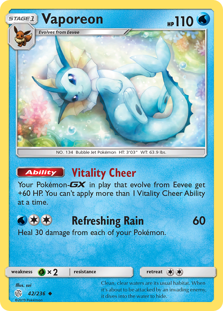 Vaporeon - 042/236 - Cosmic Eclipse