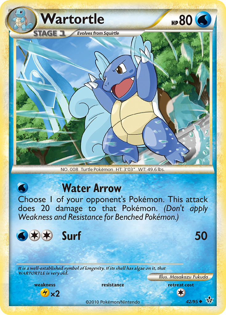 Wartortle - 42/95 - HS—Unleashed