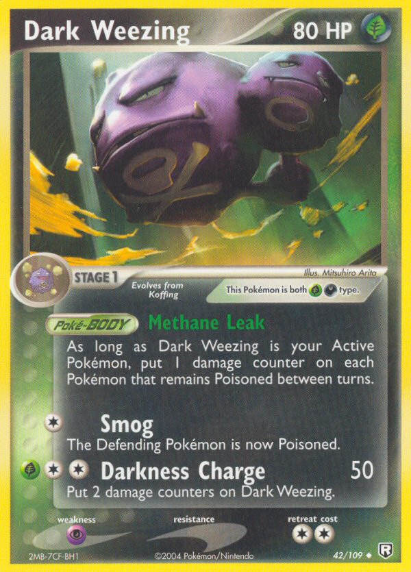 Dark Weezing - 042/109 - Team Rocket Returns