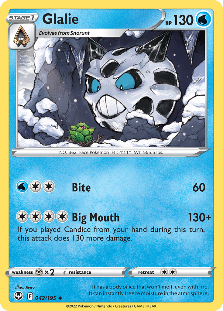 Glalie - 042/195 - Silver Tempest