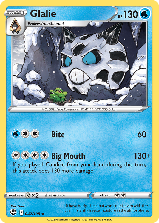 Glalie - 042/195 - Silver Tempest