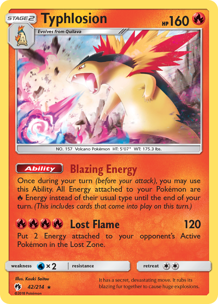 Typhlosion - 042/214 - Lost Thunder