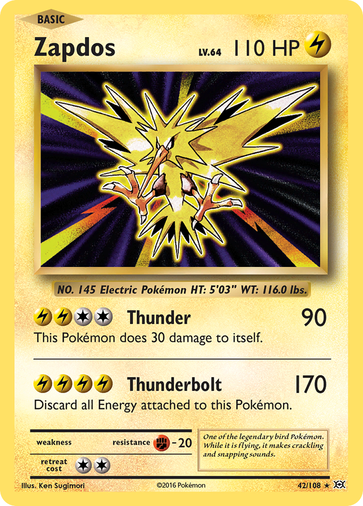 Zapdos - 042/108 - Evolutions