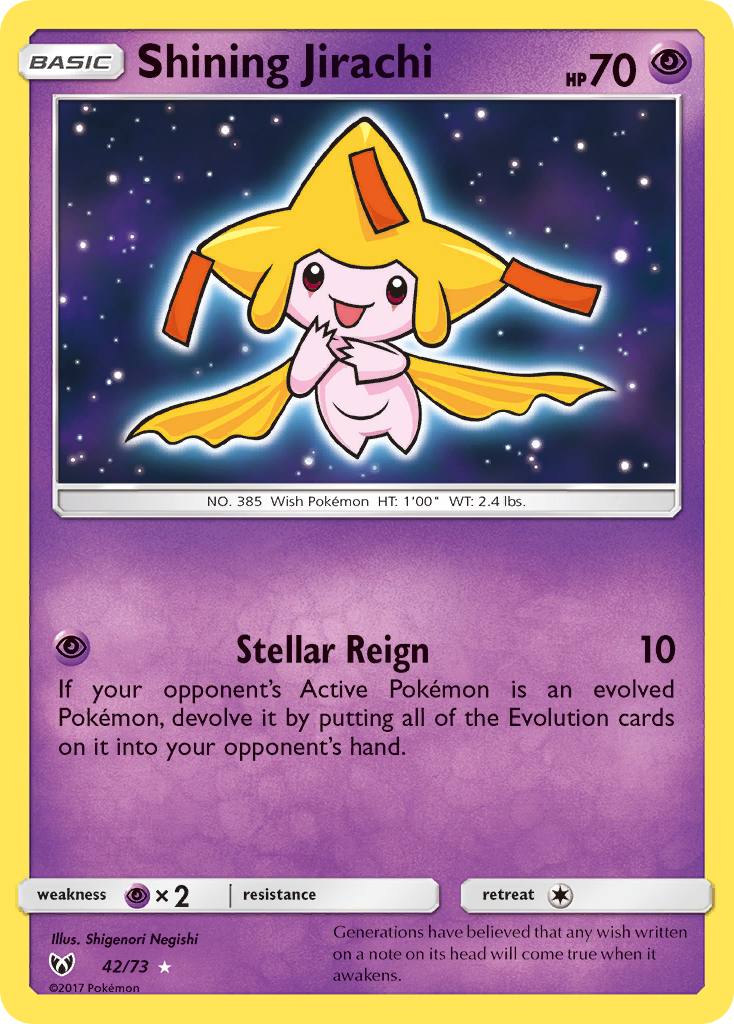 Shining Jirachi - 42/73 - Shining Legends