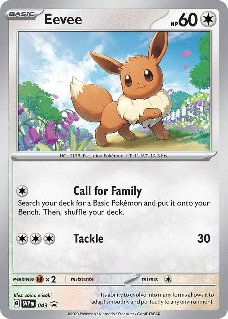 Eevee - 043/102 - Scarlet & Violet Black Star Promos