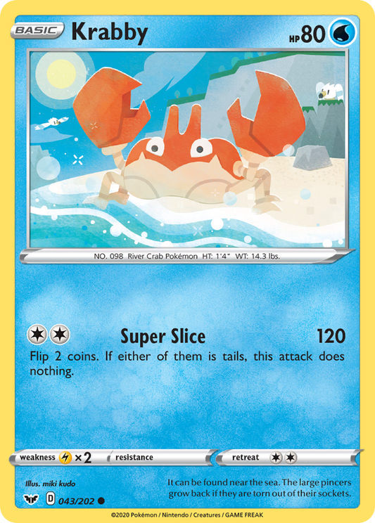 Krabby - 043/202 - Sword & Shield