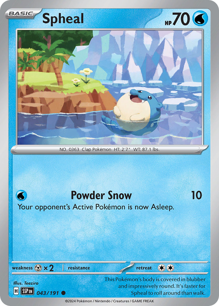 Spheal - 043/191 - Surging Sparks