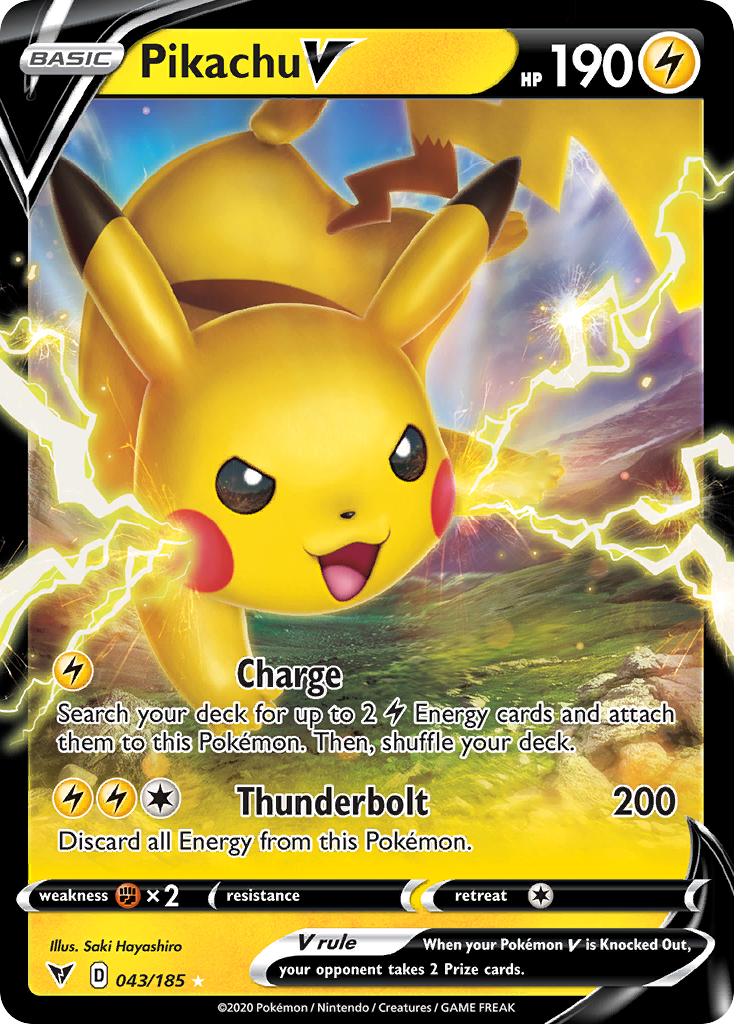 Pikachu V - 043/185 - Vivid Voltage