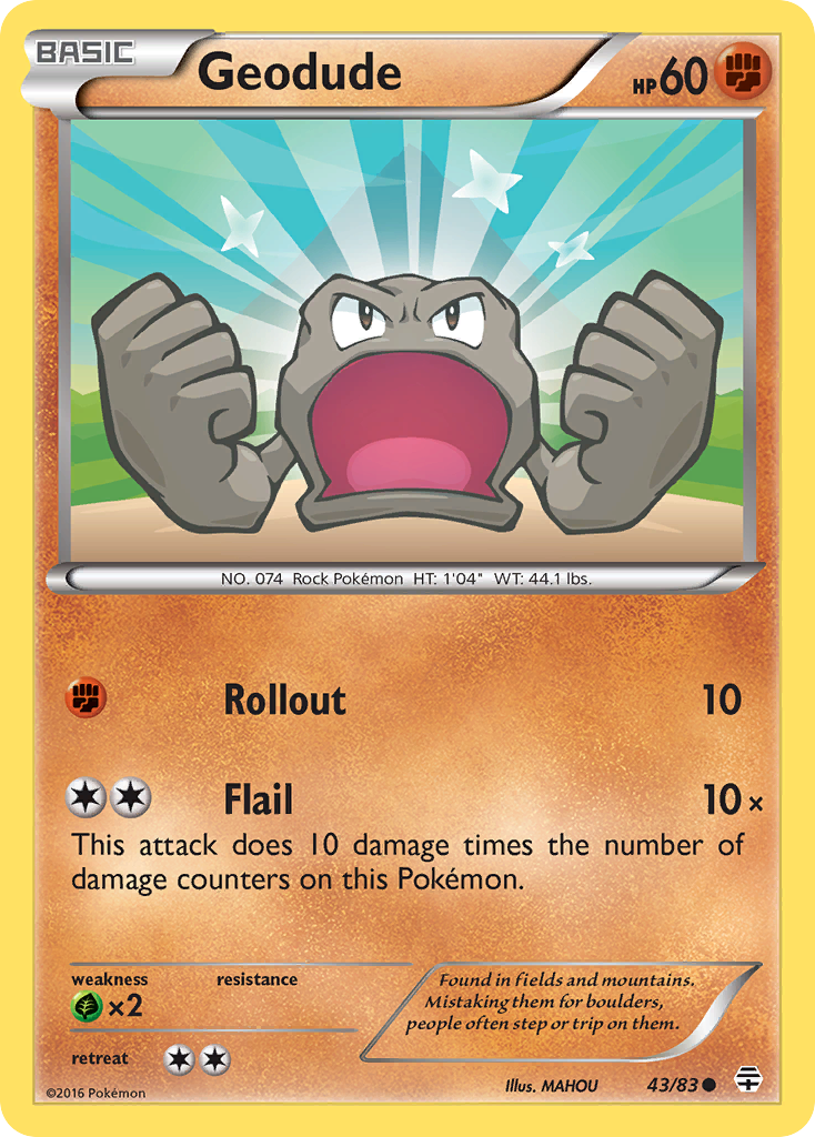 Geodude - 43/83 - Generations