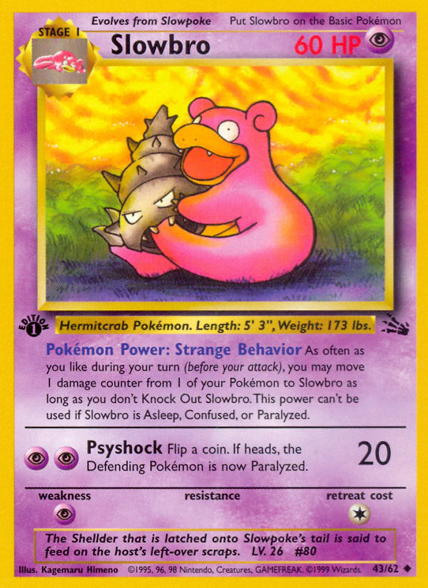 Slowbro - 43/62 - Fossil