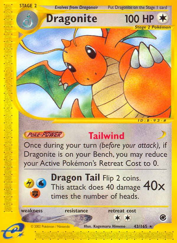 Dragonite - 043/165 - Expedition Base Set