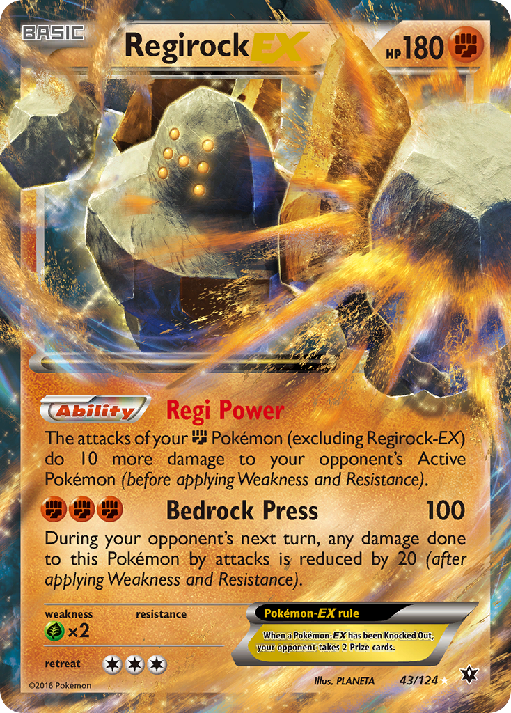 Regirock-EX - 043/124 - Fates Collide