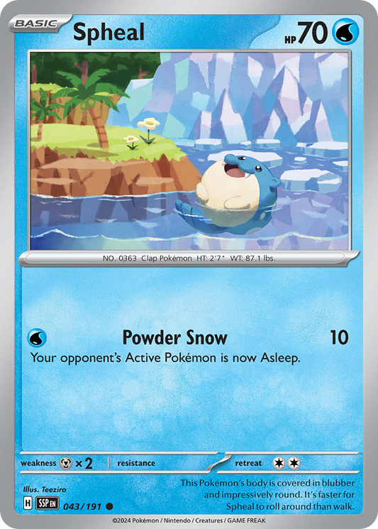 Spheal - 043/191 - Surging Sparks