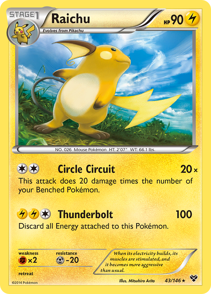 Raichu - 043/146 - XY