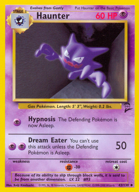 Haunter - 043/130 - Base Set 2