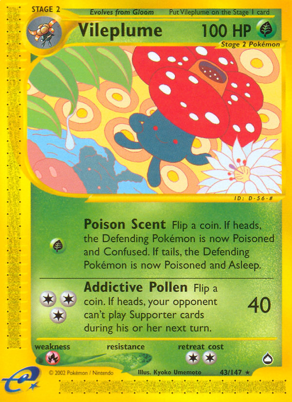 Vileplume - 043/147 - Aquapolis