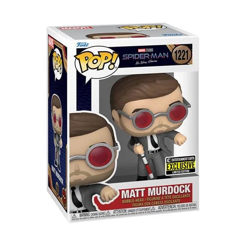 Spider-Man: No Way Home Matt Murdock with Brick Pop! Vinyl Figure #1221 - Entertainment Earth Exclusive