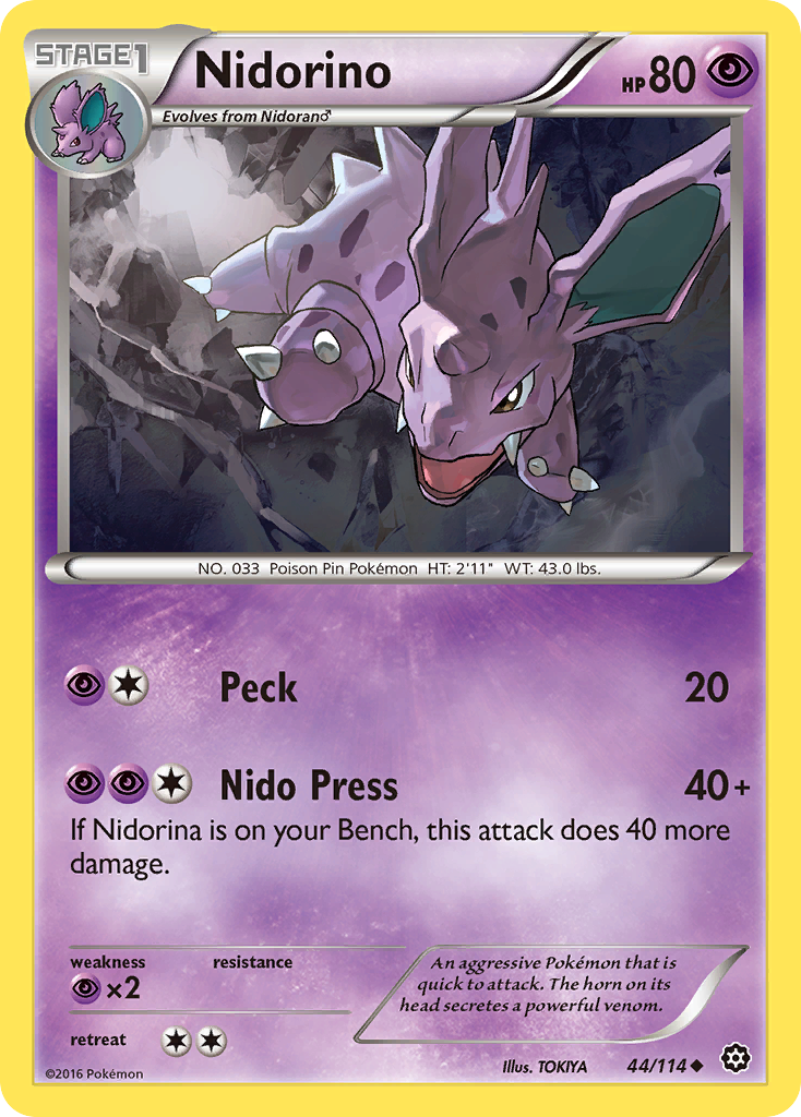 Nidorino - 044/114 - Steam Siege