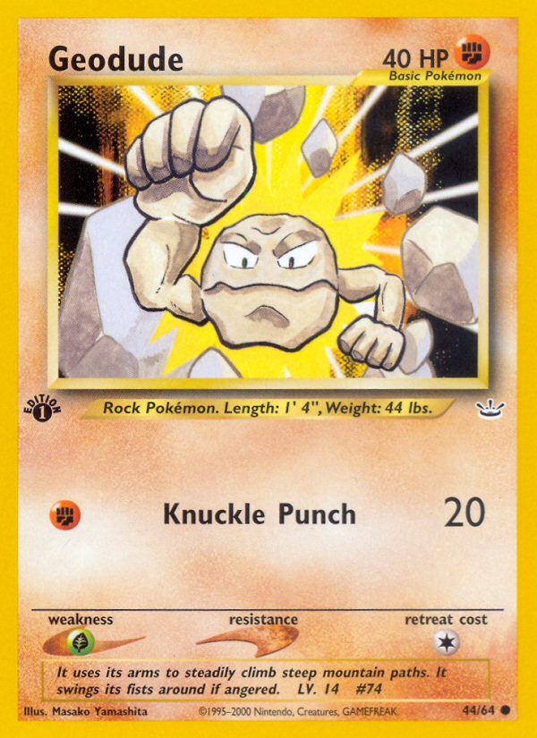 Geodude - 44/64 - Neo Revelation