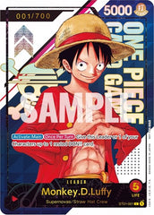 Monkey.D.Luffy - ST01-001 [Serial Number] - ST01-001 - Promo - One Piece Promotion Cards