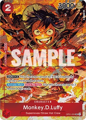 Monkey.D.Luffy - OP01-024 - Super Rare (Parallel) - Romance Dawn