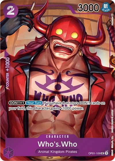 Who's.Who - OP01-109 - Uncommon (Alternate Art) - Romance Dawn
